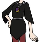 Amity Blight in her Puprle Ponytail