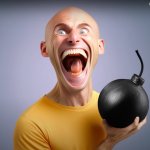 Crazy Bald Guy meme