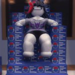 Claire Pepsi box throne meme