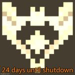 Cheze Icon Halloween Version | 24 days until shutdown | image tagged in cheze icon halloween version | made w/ Imgflip meme maker