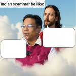 Scammer talk with jesus template