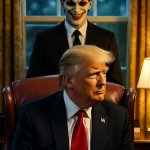Donald Trump Satan laughing  Lucifer