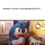 Sonic terrified of what