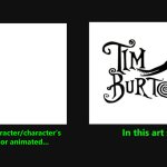 What if Character Drawn in Tim Burton Style