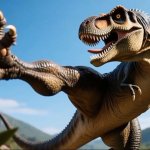 Tyrannosaurus Rex Kick - Kickboxing Dinosaur meme