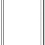 BSM White frame w/ black edges