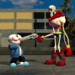 Papyrus killing Sans meme