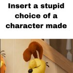Odie facepalms at what?