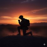 Kneeling soldier