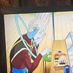 Whis looking/pointing at things meme