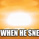 a-chooo | BRO WHEN HE SNEEZES | image tagged in gifs,gif,idk | made w/ Imgflip video-to-gif maker