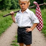 Trump running away little boy spoiled MAGA