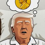 Trump sleeping dreaming of winning the Nobel Peace Prize