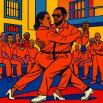 Diddy and R. Kelly performing the tango.