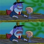 Sponge Bob tired newsman