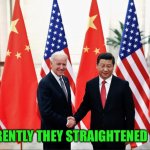 Joe Biden and xi