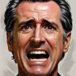 Gavin Newsom crying