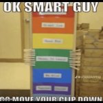 go move your clip down meme