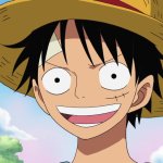 Luffy happy