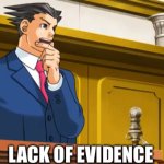 Lack of evidence