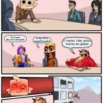 payback for that meme featuring my least favorite twisteds farting at me you moon | Goofy_the_goober: little_astro is disrespectful; Rumi: I agree little_astro is disrespectful; Tung sahur: wegybnuyakw; El macho: Little_astro's memes are goated | image tagged in memes,boardroom meeting suggestion,goob | made w/ Imgflip meme maker