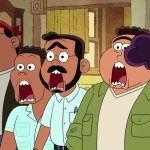 Shocked Bibi, Gustavo, Javier, Ivan and Ignacio template