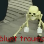 Got hit with a golf club, had to express | blunt trauma | image tagged in gifs,golf,pain,skeleton | made w/ Imgflip video-to-gif maker