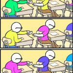 Passing notes through class (multiple people)