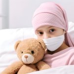 Sick girl in hospital