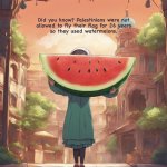 palestine watermelon history girl
