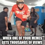 celabration | WHEN ONE OF YOUR MEMES GETS THOUSANDS OF VIEWS | image tagged in gifs,memes,funny memes,dank memes | made w/ Imgflip video-to-gif maker