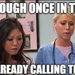 Slavic Hospital | WHEN YOU COUGH ONCE IN THE MORNING; BABUSHKA ALREADY CALLING THE AMBULANCE | image tagged in slavic hospital | made w/ Imgflip meme maker