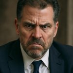 Hunter biden sad and angry template