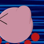 Kirby running away from Ribbon meme