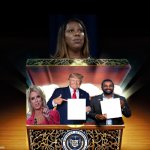 Letitia James opens Pandora's Box meme