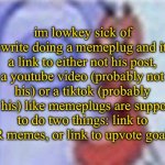 im lowkey sick of rewrite meme
