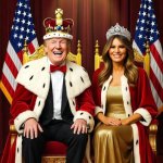 King Donald and Queen Melania Trump meme