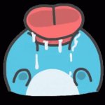 Licking Blue Cat GIF Template