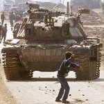 Palestinian Child Throwing Rock at Tank meme