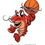 Your avarage lobster playing basketball?
