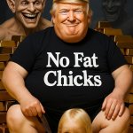 Donald Trump little blonde girl Satan gold