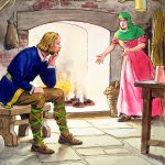 King Alfred Burning cakes