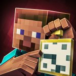 Rabbit with Watch but Minecraft