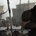 I know what it is to live in fear template