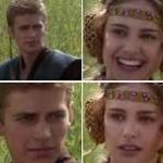 Padme and Anikin template