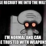 squidward hates the troops