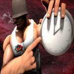 soldier with clock