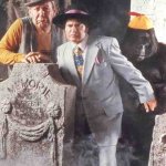 Jake Kong, Eddie Spencer & Tracy the Gorilla in graveyard