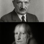 Heidegger explains to Hegel