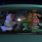 Barnyard police chase meme